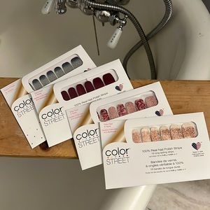 Color Street Nail Strips! 4 brand new sets! Glitter!
